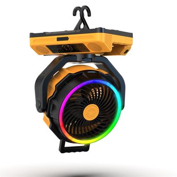 戶外露營風扇伸縮露營燈藍牙音響大容量8萬毫安USB野營釣魚風扇