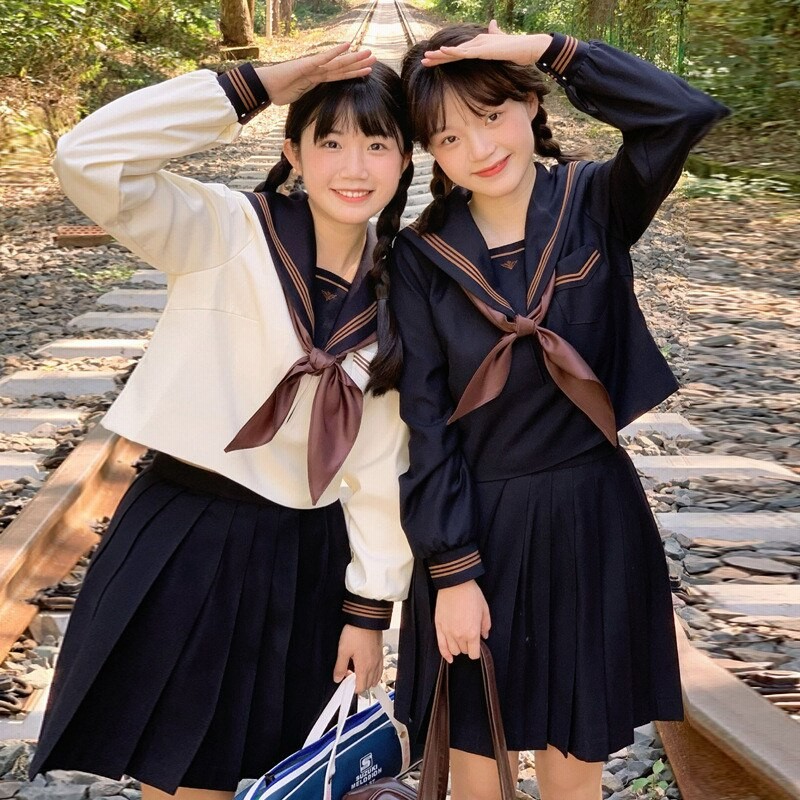 女子高生 セーラー服 制服 学生服 長袖 - コスチューム・コスプレ