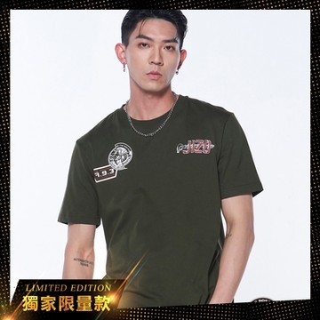 地藏小王 BLUE WAY –軍徽短TEE(墨綠)