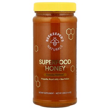 Beekeeper's Naturals, B.Powered，SuperFood 蜂蜜，11.6 盎司（330 克）