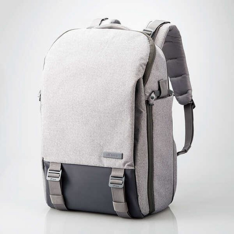 off toco バックパック リュック 通勤 旅行 シンプル 約26L グレー ELECOM - off toco バックパック リュック 通勤 旅行 シンプル