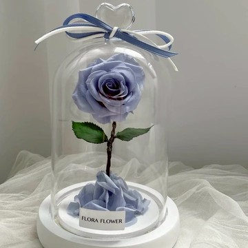 送禮首選【Flora Flower】小王子永生玫瑰- 寧靜藍 乾燥花 永生花 生日 情人節 禮物