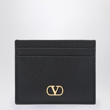 VLogo Signature black credit card holder
