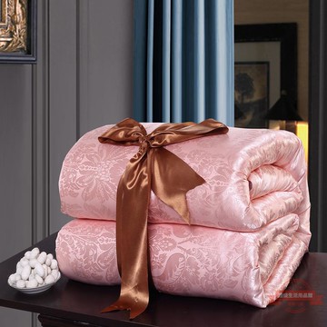 新結婚被子陪嫁喜被大紅色蠶絲婚慶棉被芯雙人加厚春秋冬被子