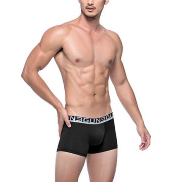 3GUN天翼 經典時尚型男翼片織帶平口褲2件組(隨機取色)