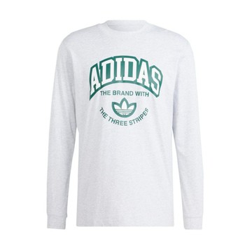Adidas VRCT LS Tee IS2931 男 長袖 上衣 運動 休閒 三葉草 棉質 舒適 淺灰