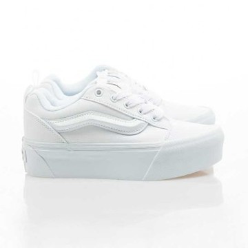 【VANS】美線 Knu Stack 女款 運動休閒鞋 厚底鞋 白色 小白鞋 V140120037