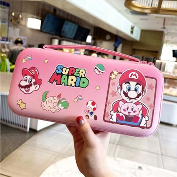 任天堂新款switch oled收納包外殼ns續航保護套可愛卡通便攜硬套