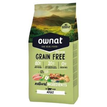 ownat 歐娜特 乾飼料 腸胃保健 全齡貓 放牧雞與火雞 80%高蛋白 20%蔬果植物 0%穀物  300g  1包
