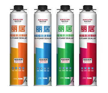 聚氨酯高硬度發泡膠防水高粘接力實木門窗泡沫填縫劑填充麗居900g