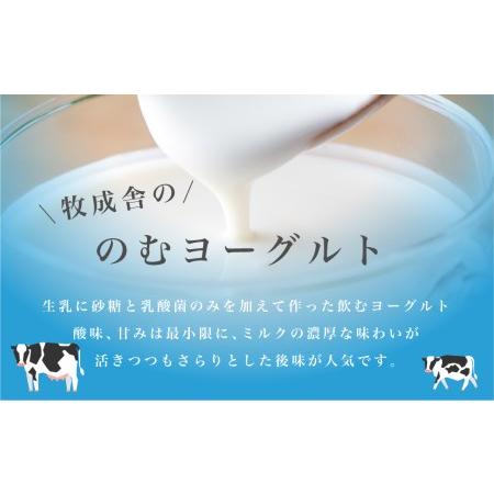 ふるさと納税 6回定期便 牧成舎 ミルクと砂糖、乳酸菌だけの飲むヨーグルト3本 のむヨーグルト 乳製品 定期便 お楽しみ 6ヵ月 [Q1263] 岐阜県飛騨市