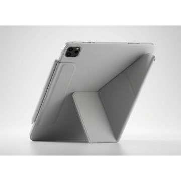現貨 簡約  iPad Pro 11吋 2024版 磁吸搭扣雙面夾多折皮套 灰色