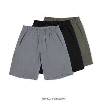 IDLT 輕薄130g立體剪裁機能速干短褲休閑男戶外運動基礎款潮
