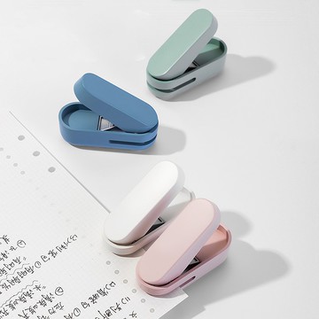 得力Deli NU SIGN單孔打孔機/NS088/藍色/粉色/綠色/白色