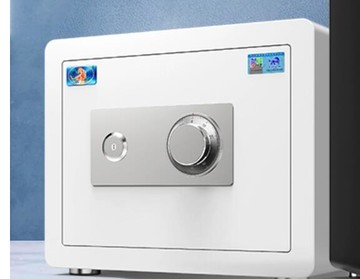 2023新款機械鎖保險櫃家用小型防盜床頭櫃一體保險箱迷你高級商用夾萬入衣櫃老式手動密碼貴重物品保管箱