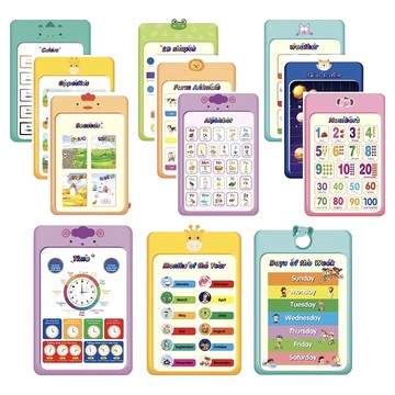 Bebehome居家生活 英文多功能字卡海報 12張  1包  綜合款式