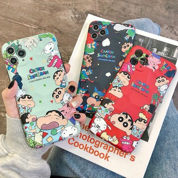 蠟筆小新 蘋果 iPhone14 i13 12 Pro Xs Max XR 7 防摔殼 卡通情侶 手機殼 哀鳳11保護殼