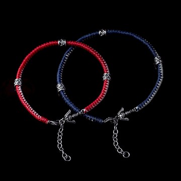 【JK銀飾】海錨 · 繩結 腳鍊 / 純銀【蠟繩、腳鍊】