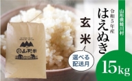 ＜令和5年産＞ 鮭川村産 はえぬき  15kg （15kg×1袋）