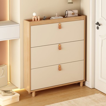 免運開發票 鞋櫃/鞋架 窄款超薄翻斗鞋櫃家用門口室內玄關櫃一體省空間多層入戶簡易鞋架 快速出貨