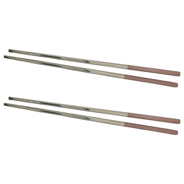 邸家本舖 歐風餐具 304 不鏽鋼筷子  單品  粉銀色  2雙