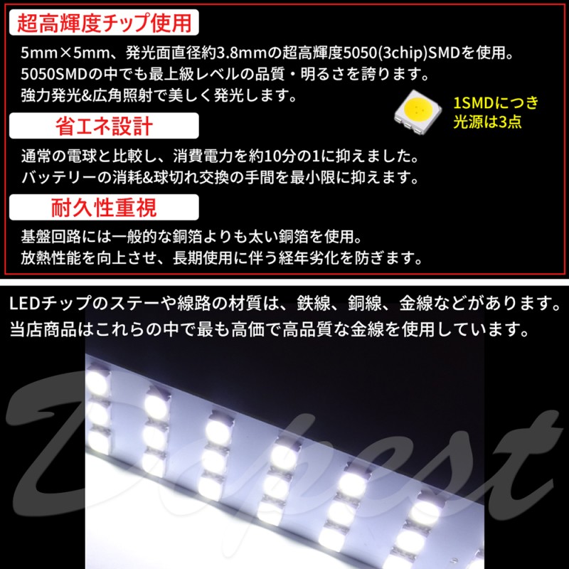 期間限定価格 プリウス/PHV LEDルームランプセット 50系 調光式 車内灯 | LINEショッピング