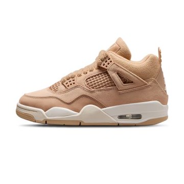 Nike Wmns Air Jordan 4 Retro 女鞋 駝色 復古 麂皮 運動 休閒鞋 HV0823-200