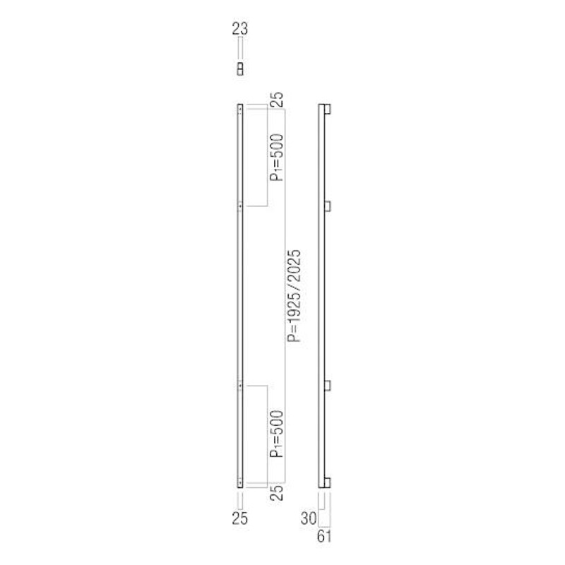 UNION(ユニオン) G1152-26-101-P2025 ドアハンドル 押し棒 1セット(内外) [ネオイズム] LINEショッピング