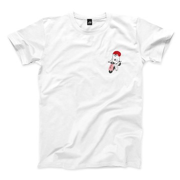 我騎著歐兜邁 - 白 - 中性版T恤