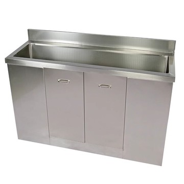 公司貨 免運速發 開立發票 立柱盆 洗臉盆 洗手盆 陶瓷盆 304不銹鋼醫用手術室洗手池單人雙人洗手槽感應腳踏式洗手盆定制