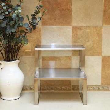 魁罡 304不銹鋼廚房碗碟置物架分層架 鍋架 電磁爐架多功能煤氣灶