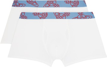 Vivienne Westwood 两件装白色 Band 平角内裤