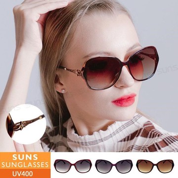 【SUNS】淑女款星星鑲鑽造型墨鏡/太陽眼鏡 抗UV(3282)