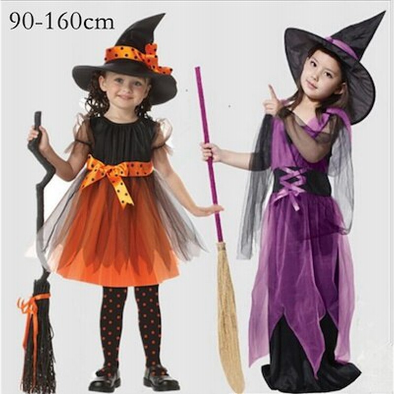 新品 ハロウィーン ハロウィン 仮装 子供 キッズ服 魔女 100cm