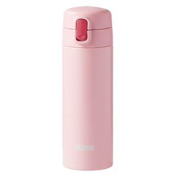 THERMOS 膳魔師 不鏽鋼真空吸管保溫瓶 FJM-350 350ml 粉色  1個