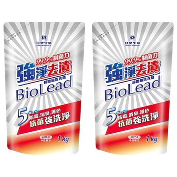 台塑生醫 BioLead 強淨去漬洗衣精補充包  2個  1kg