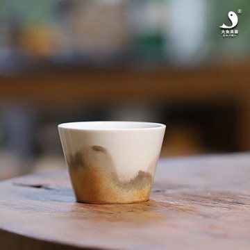 大魚美器 窯變水墨遠山杯 景德鎮陶瓷茶杯手工茶具主人杯伴手禮物