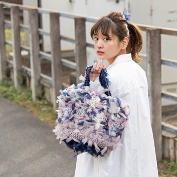 咲き編み花漾編織籃 Akogare | 漸層混色