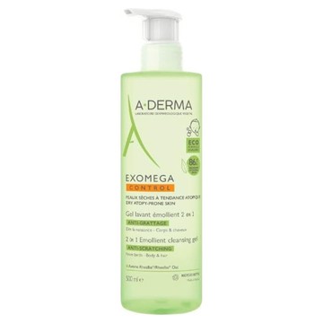 A-DERMA 艾芙美 新葉益護佳洗髮沐浴精 舒緩乾燥搔癢  500ml  1瓶