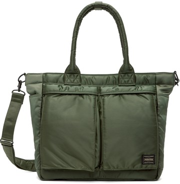 PORTER - Yoshida & Co 绿色 Tanker 托特包