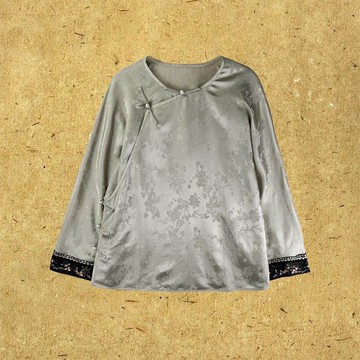 妙儀 新中式復古 桑蠶絲上衣