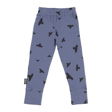 Moi Kids 冰島有機棉童裝貼腿長褲 7歲至8歲墨藍