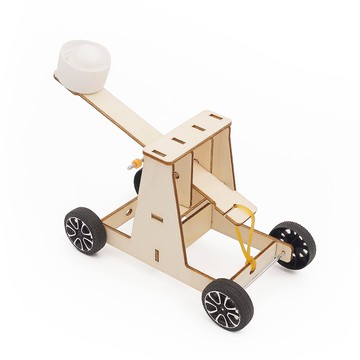 【W先生】科技小製作 木製 3D拼圖 投石車 投石機 生活科技 科學實驗 科學玩具 益智 教育 DIY 拼裝 自行組裝