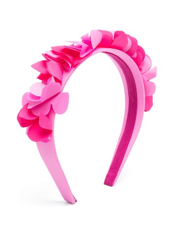 Il Gufo - floral-appliqué slip-on headband - kids - Cotton/Elastane - One Size - Pink