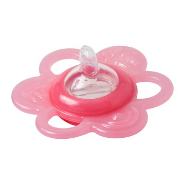 FARLIN 小花換水咬牙矽膠固齒器 6~16個月適用  紅色  1個  固齒器