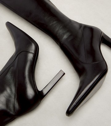 Saint Laurent Francoise 95 leather knee-high boots