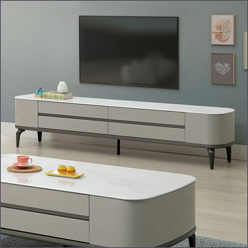 6.6 尺玻璃長櫃 電視櫃 抽屜櫃 高低櫃 【163B35701】Leader傢居館163-255-200