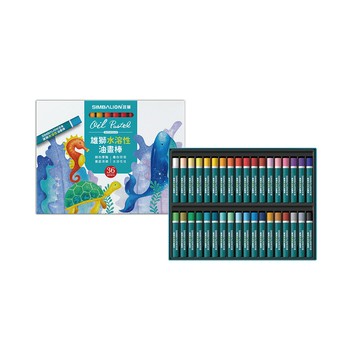 【史代新文具】雄獅SIMBALION WO-36 水溶性油畫棒36色