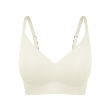 韓國 Verish Cool-Fit 集中高級豐胸無鋼圈內衣 PLUS 象牙白IVORY