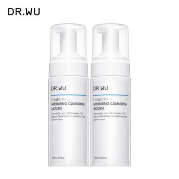 DR.WU 玻尿酸保濕潔顏慕斯150ML(2入組)-共2入